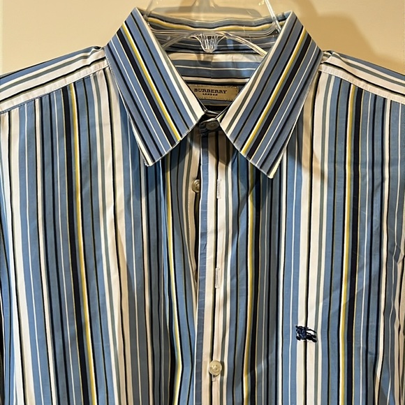 Burberry striped button up - Picture 2 of 6